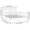 vidaXL Bed Frame without Mattress Solid Wood Pine 120x200 cm