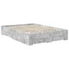 vidaXL Bed Frame Concrete Grey 140 x 200 cm Engineered Wood