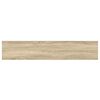 vidaXL Floating Wall Shelf Oak and White 120x23.5x3.8 cm MDF