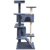 vidaXL Cat Tree with Sisal Scratching Posts 125 cm Dark Blue