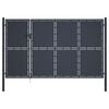 vidaXL Garden Gate Steel 350x175 cm Anthracite