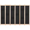 vidaXL 6-Panel Room Divider Black 240x170x4 cm Fabric