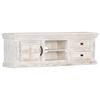 vidaXL TV Cabinet White 120x30x40 cm Solid Mango Wood