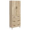 vidaXL Cabinet Set 2 pcs Sonoma Oak 66 x 34.5 x 90 cm Engineered Wood