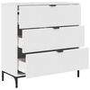 vidaXL Sideboard High Gloss White 79.5 x 33 x 82 cm Engineered Wood
