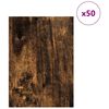 vidaXL Decor Panels 50 pcs Smoked Oak 30 x 42 x 0.27 cm