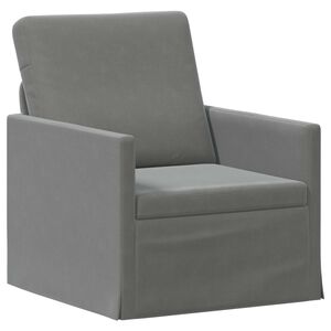 vidaXL Single Sofa Dark Grey 70 x 81 x 82 cm Velvet