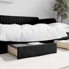 vidaXL Bed Drawers 2 pcs Black Engineered Wood and Faux Leather