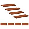 vidaXL Stair Treads 8 pcs 80 x 30 x 2 cm Brown Solid Beech Wood