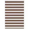 vidaXL Zebra Blind Brown 95x100 cm Fabric Width 90.9 cm Polyester
