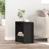 vidaXL Side Table Black Oak 50 x 26 x 50 cm Engineered Wood