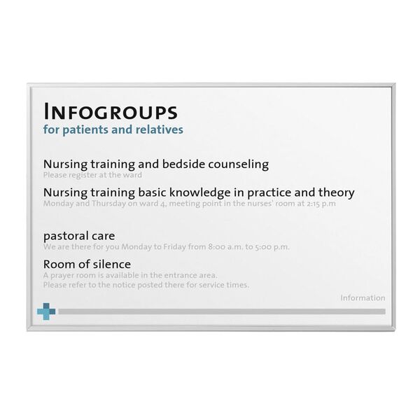 MOEDEL Info Sign A4 Silver