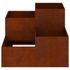 vidaXL Garden Planter Rusty 80 x 80 x 60 cm Weathering Steel