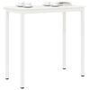 vidaXL Bar Table White 110 x 55 x 105 cm Solid Pine Wood
