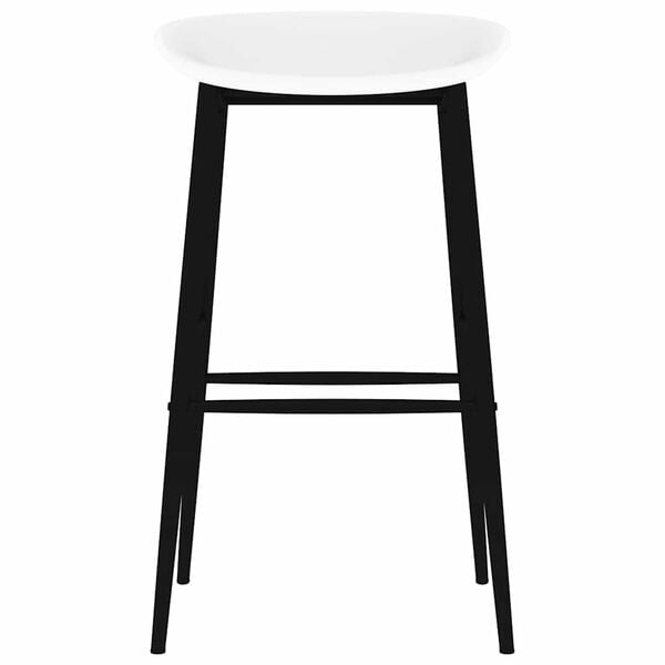 vidaXL Bar Chairs 2 pcs White