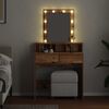 vidaXL Dressing Table Old Wood 80 x 41 x 144.5 cm Engineered wood