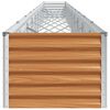 vidaXL Garden Raised Bed Light Brown 970 x 50 x 36 cm Galvanised Steel