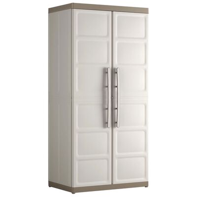 Keter Storage Cabinet with Shelves Excellence XL Beige and Taupe 182 cm