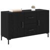 vidaXL Sideboard Black Oak 100 x 36 x 60 cm Engineered Wood