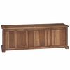 vidaXL TV Stand with Drawer Natural 110 x 30 x 40 cm Solid Teak Wood