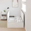vidaXL Bed Frame with Storage White 90 x 190 cm Engineered wood