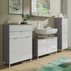 Germania Wash Basin Base Cabinet GW-Mauresa 34x80x56 cm Graphite and White