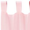 vidaXL Voile Curtains with Loops 2 pcs Light Pink 140x175 cm