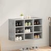 vidaXL Shoe Cabinet Concrete grey 77.5 x 30 x 51 cm Engineered Wood