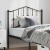 vidaXL Metal Headboard Black 100 cm