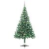 vidaXL Artificial Pre-lit Christmas Tree with Ball Set 120cm 230 Branches
