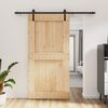 vidaXL Sliding Door with Hardware Set 100x210 cm Solid Wood Pine