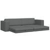 vidaXL Sofa Bed Dark Grey 245 x 78 x 77 cm Fabric