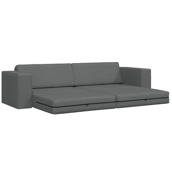vidaXL Sofa Bed Dark Grey 245 x 78 x 77 cm Fabric