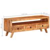 vidaXL TV Cabinet 110x30x40 cm Solid Acacia Wood