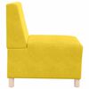 vidaXL Modular Sofa Unit Armless 3 pcs Yellow 55 x 74 x 82 cm Velvet