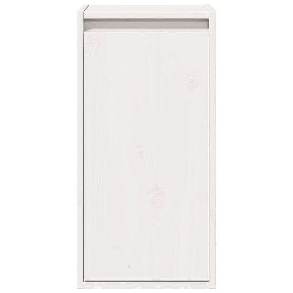 vidaXL Wall Cabinet White 30x30x60 cm Solid Wood Pine