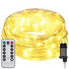 vidaXL Rope Light with 1200 LEDs Warm White 50 m PVC