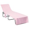 vidaXL Sunlounger Towels 2 pcs Pink 210 x 75 cm