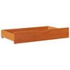 vidaXL Under-Bed Drawers 2 pcs Wax Brown 90x55x17 cm Solid Wood Pine