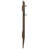vidaXL Wall-Mounted Coat Rack with Mirror Smoked Oak 100 x 10 x 100 cm
