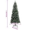 vidaXL Artificial Christmas Tree with 150 LEDs with Stand Green 150 cm