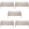 vidaXL Willow Trellis Fence 5 pcs 170x37 cm
