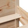 vidaXL Bookcase Bed without Mattress 150x200cm King Size Solid Wood Pine