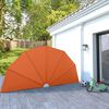 vidaXL Collapsible Terrace Side Awning Terracotta 200 cm