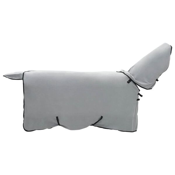 vidaXL Horse Blanket Full Light Grey and Pink Polyester