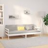 vidaXL Day Bed without Mattress White 80x200cm Solid Wood Pine