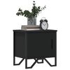 vidaXL Bedside Cabinet Black 40x30x40 cm Engineered Wood