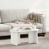 vidaXL Coffee Table White 80 x 39.5 x 35 cm Solid Pine wood