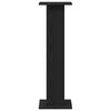 vidaXL Speaker Stands 2 pcs Black Oak 30 x 30 x 95 cm Engineered Wood