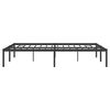 vidaXL Metal Bed Frame without Mattress Black 160x200cm
